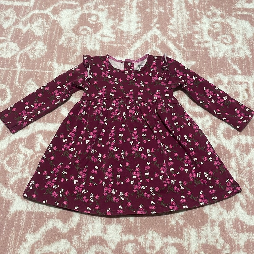 🧡 3 For $12 Bundle Sale 🧡 Carters Floral Long Sleeve Dress